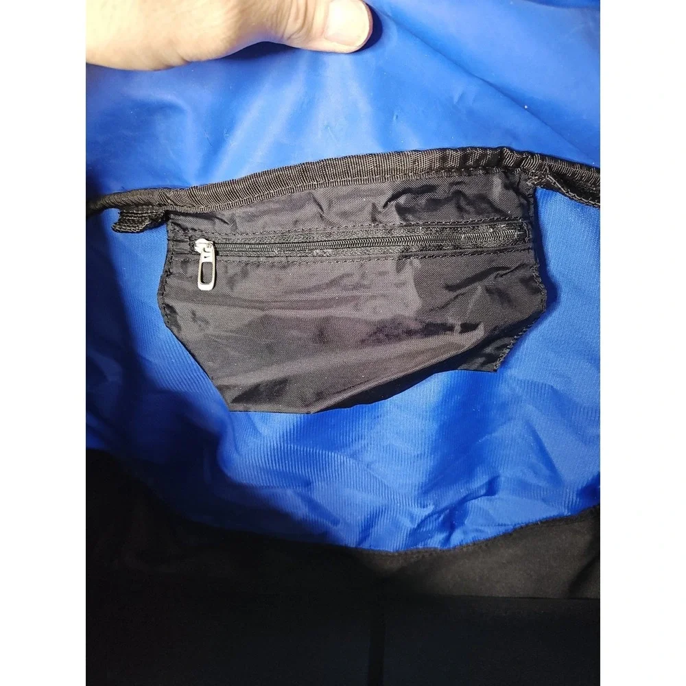 Nike Duffel Gym Sports Travel Bag Blue‎ Shoulder Strap BA1769-483 Large Swoosh